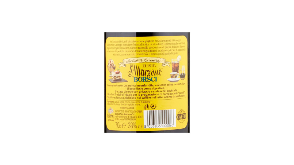 Borsci Elisir S. Marzano 70 cl. 38°