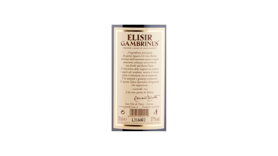 Elisir Gambrinus classico 70 cl