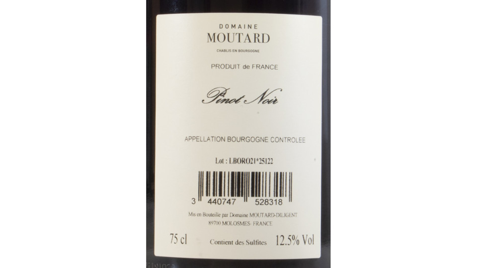 Moutard bourgogne pinot noir cl.75