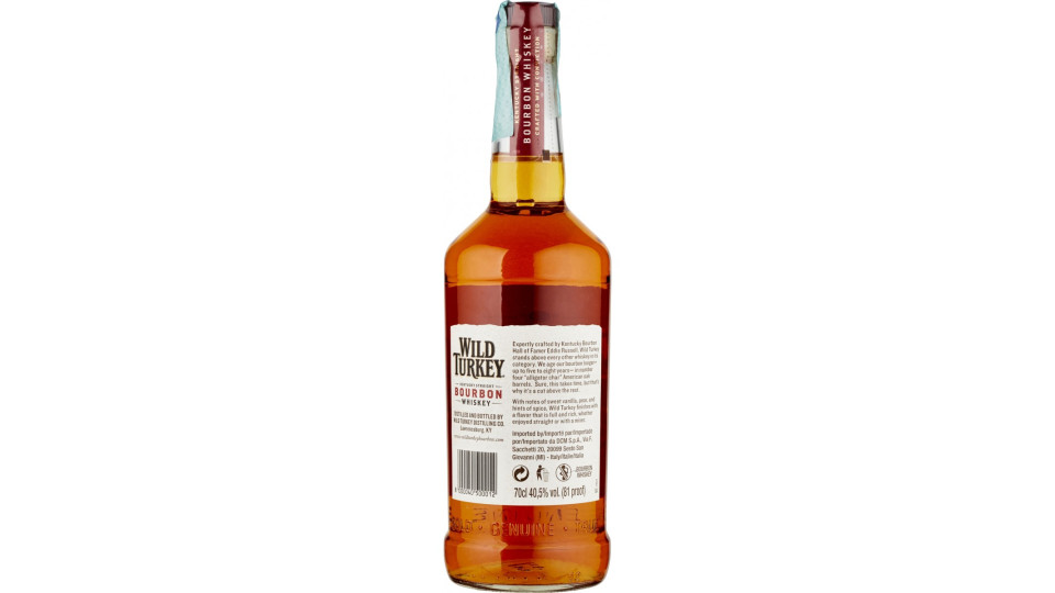 Wild turkey whisky 81 cl.70