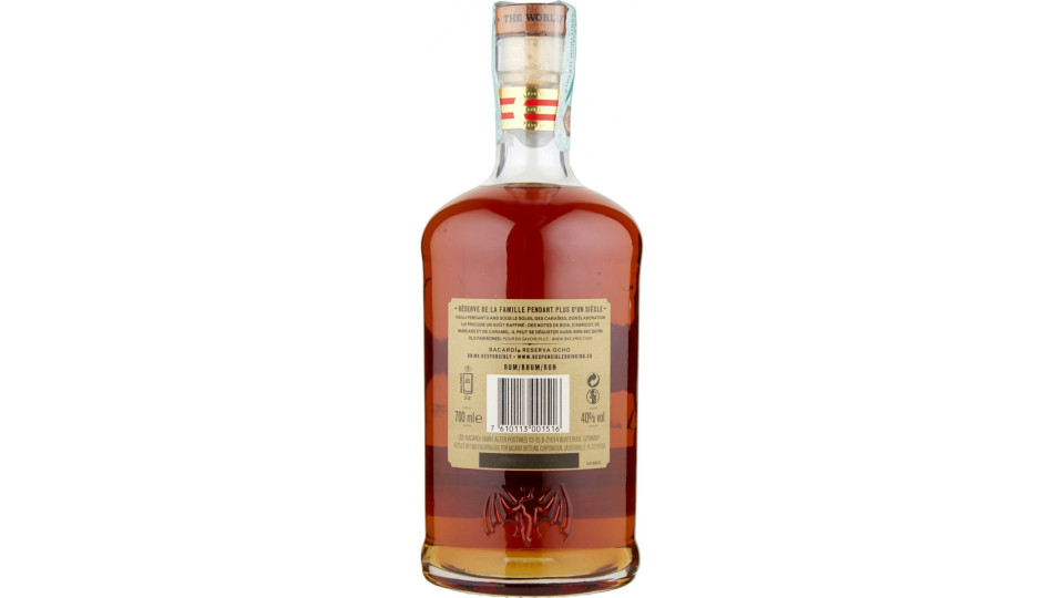 Bacardi Reserva Ocho Rare Gold Rum Aged 8 Years cl.70 40°