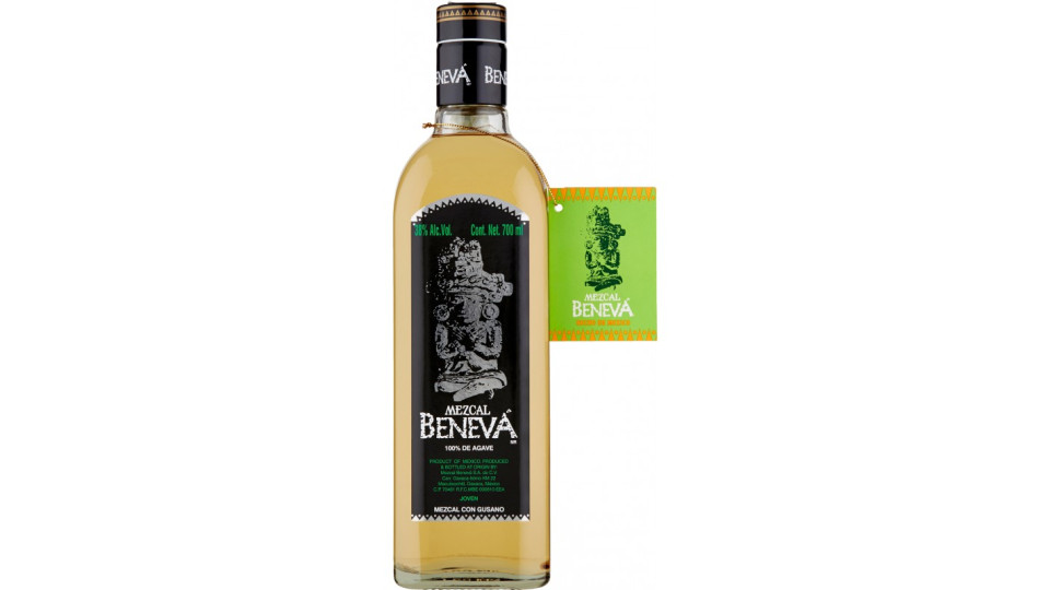 Mezcal tequila beneva gusano cl.70