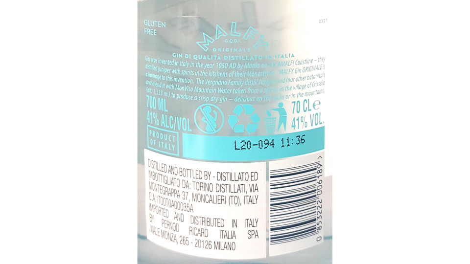 Malfy originale gin cl.70