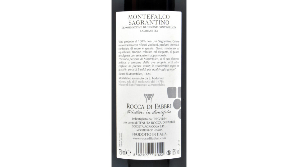 Fabbri montefalco sagrantino cl.75