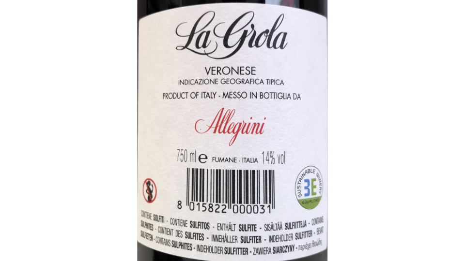 Allegrini la grola igt cl.75