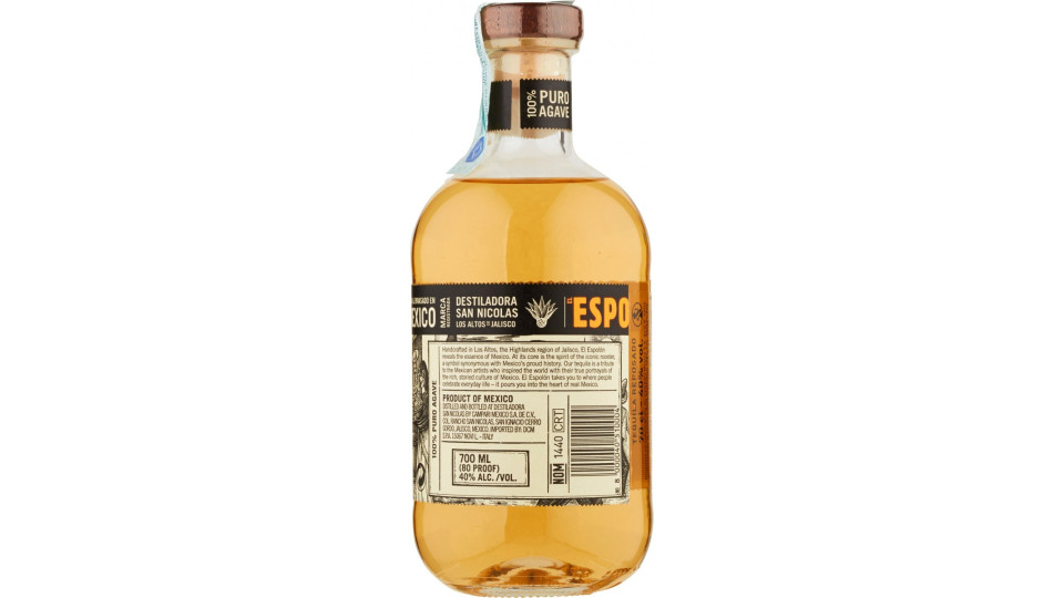 El Espolón Tequila Reposado 100 % Puro Agave 70 cl.