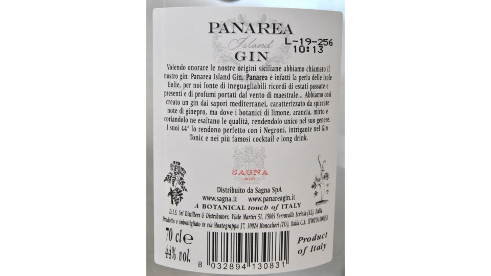 Panarea gin cl.70