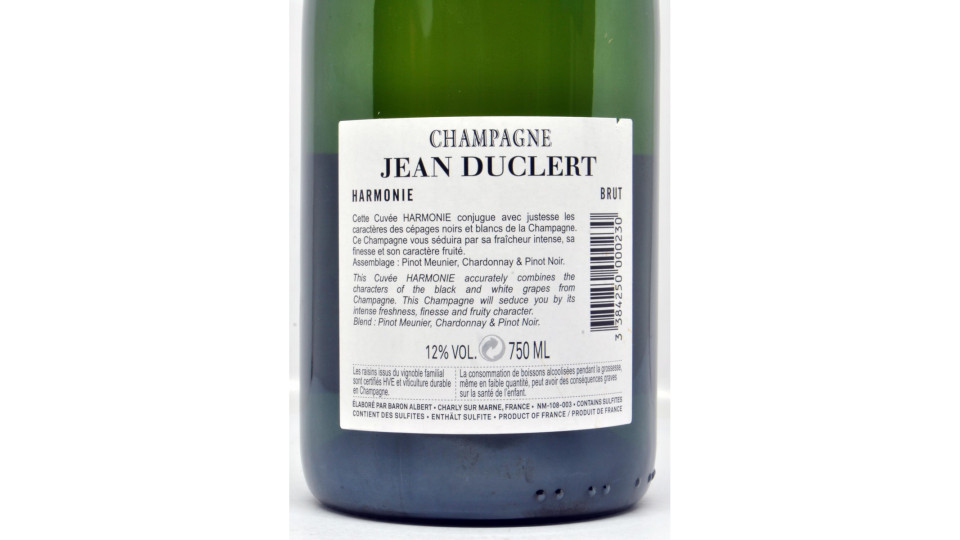 Jean Duclert brut champagne cl.75