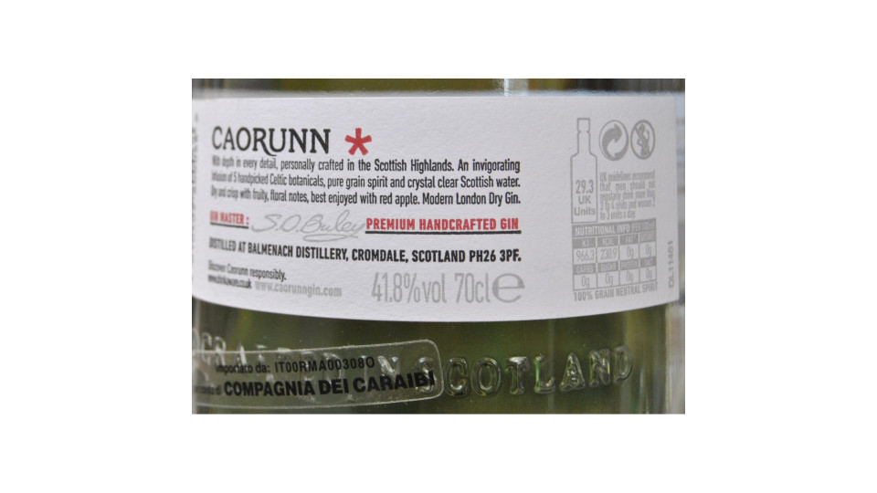 Caorunn scottish gin cl.70