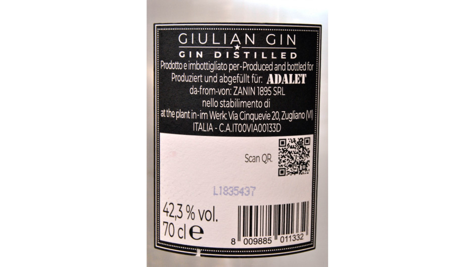 Giulian gin adalet cl.70