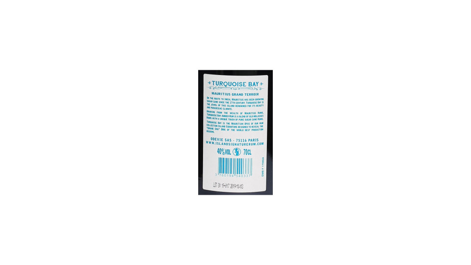 Island signature rum tourquoise bay cl.70
