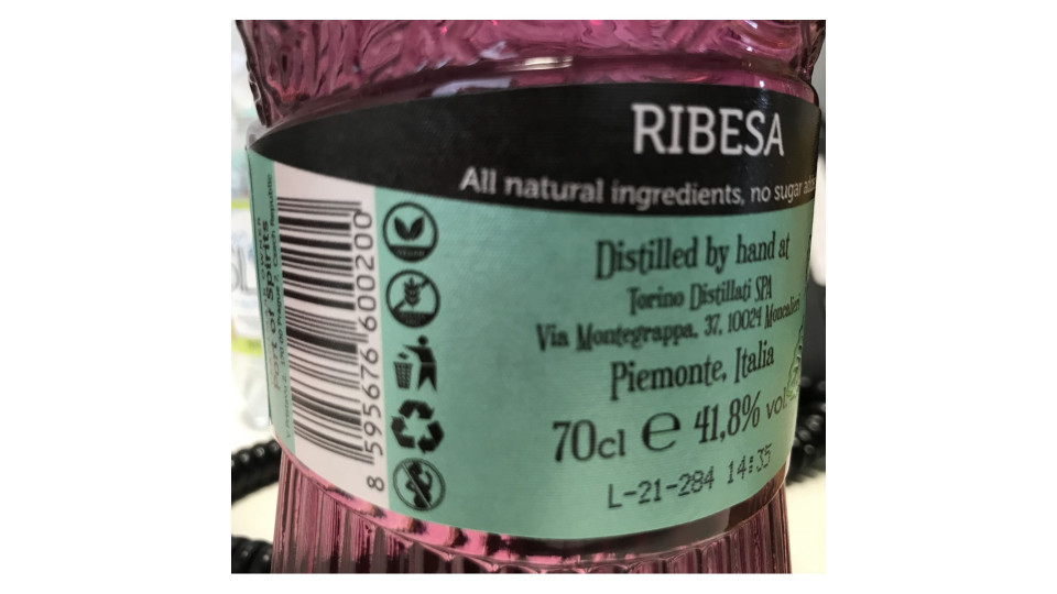 Mintis gin blackcurrant cl.70 41,8°