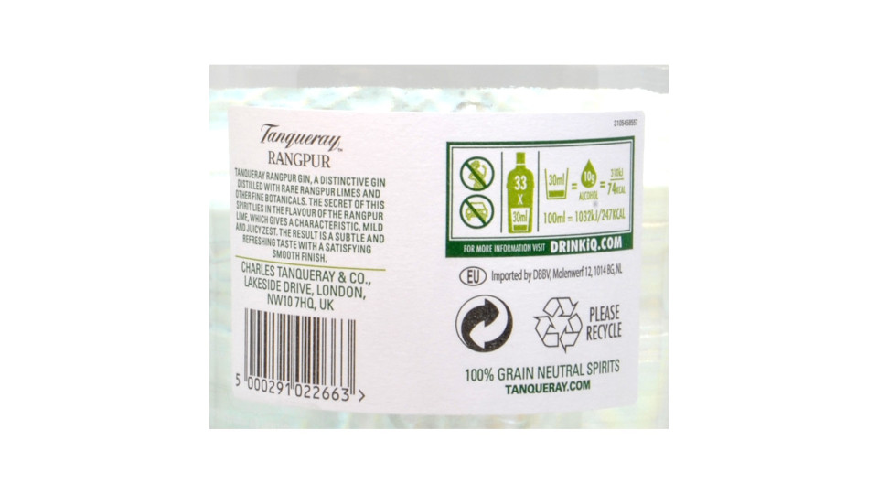 Tanqueray rangpur gin lt.1