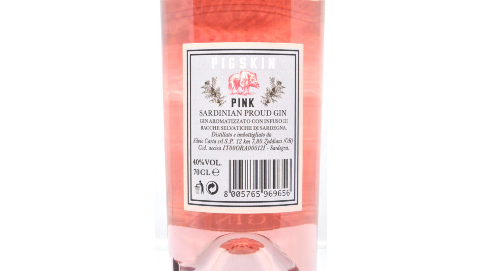 Pigskin london dry gin pink cl.70