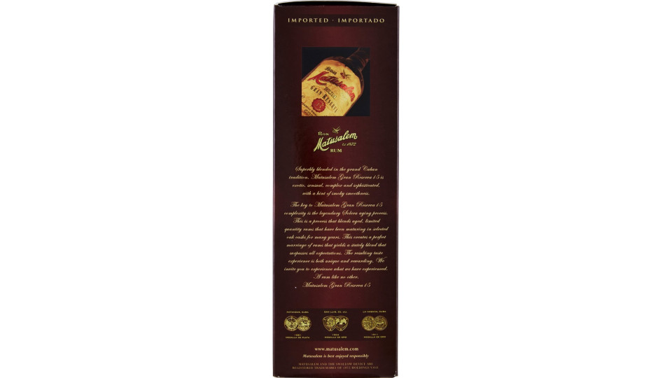 Matusalem Rum Gran Reserva 15 70 cl.