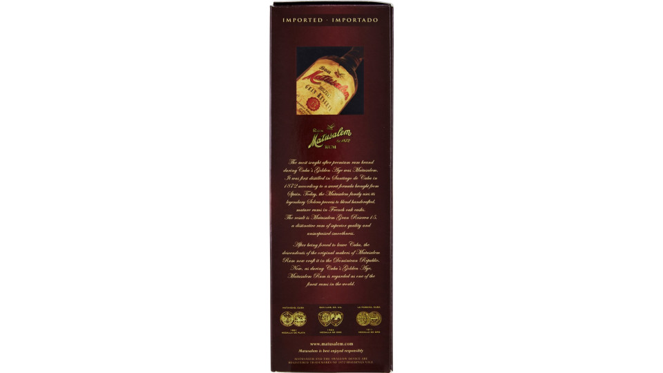 Matusalem Rum Gran Reserva 15 70 cl.