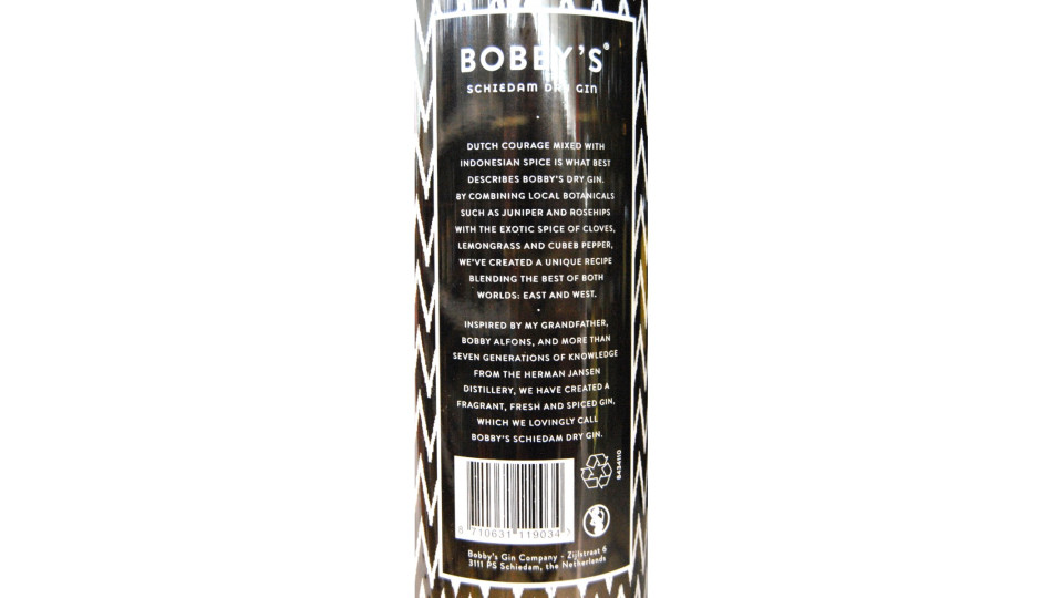 Bobby's Schiedam dry gin cl.70