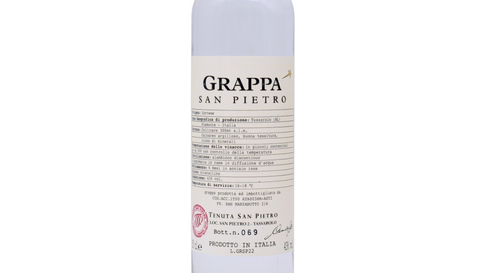 San Pietro grappa bianca cl.50 43°