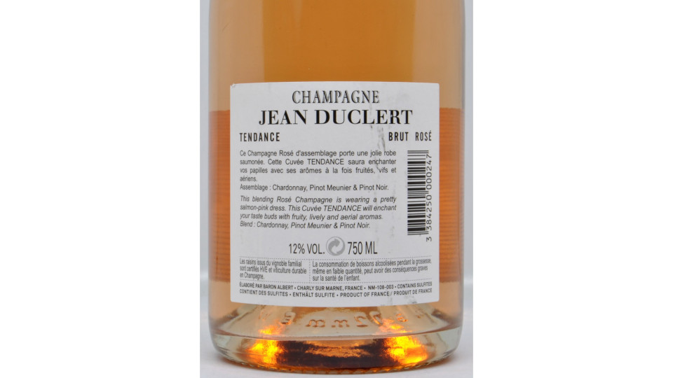 Jean Duclert rose' champagne cl.75