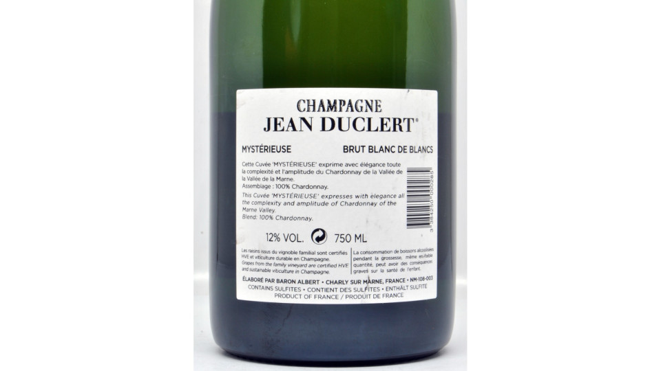 Jean Duclert mysterieuse blanc de blancs cl.75