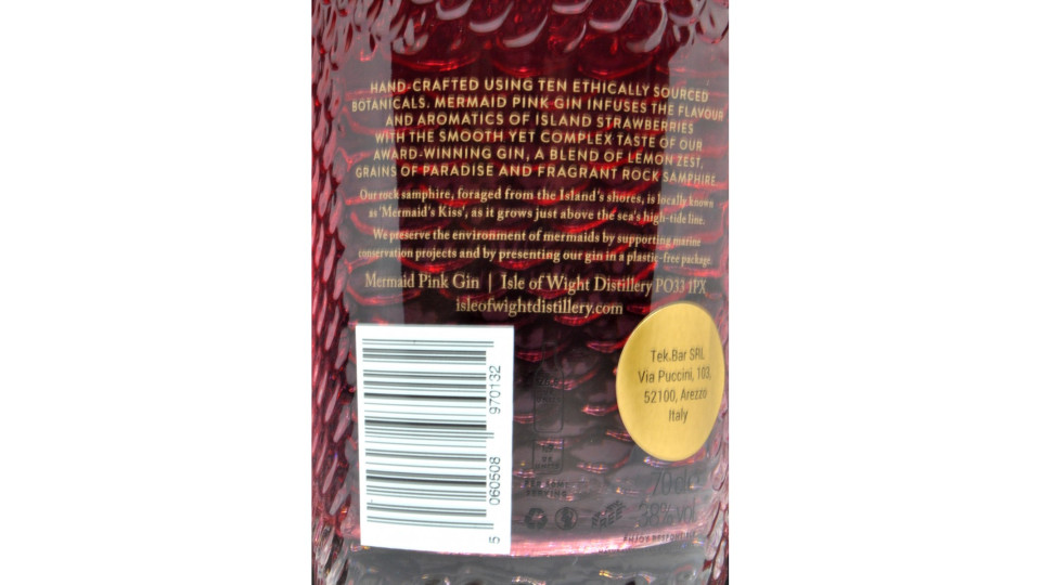 Mermaid pink gin cl.70 38°