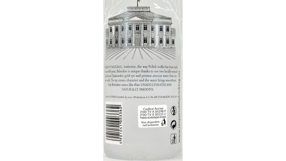Belvedere vodka - lt.1