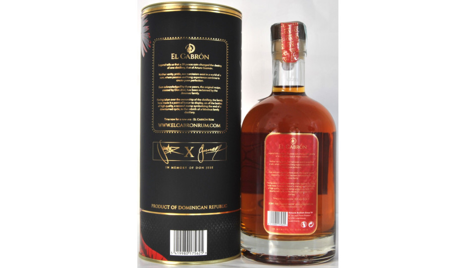 El cabron spiced rum xo extra old cl.70