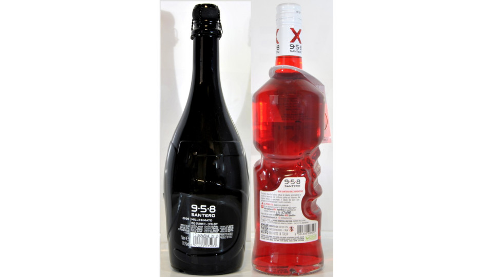 Set 6 bottiglie santero spumante 958 party cl.75 + aperitivo