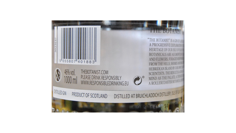 The Botanist islay dry gin lt.1 46°