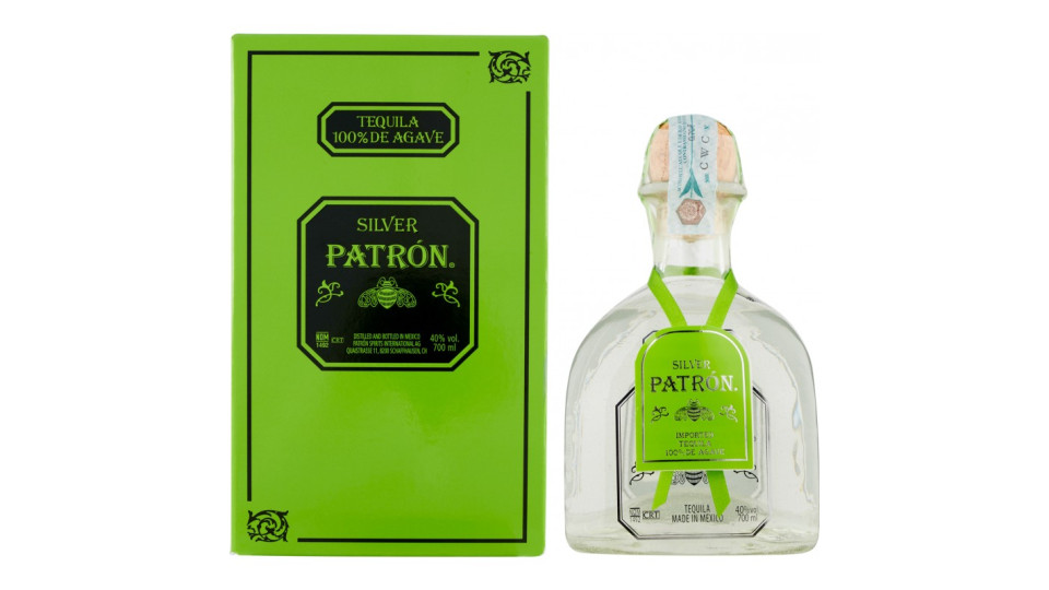 Silver Patrón Tequila 100% de Agave 700 ml