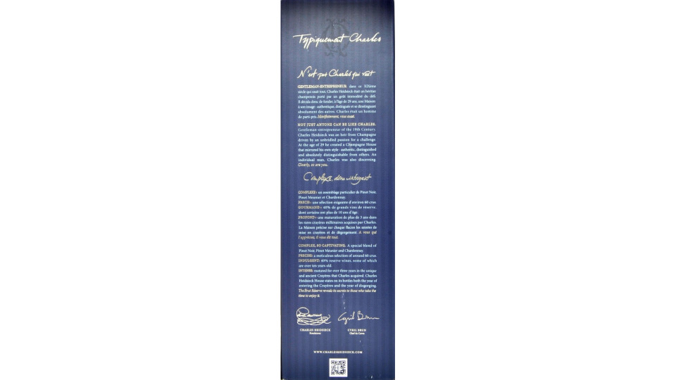 Charles Heidsieck brut reserve astucciato cl.75