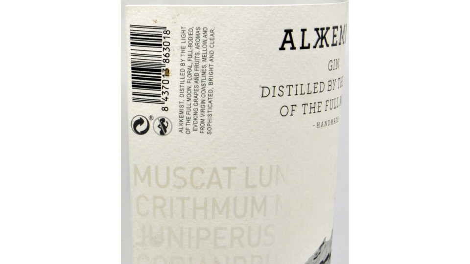 Alkemist gin cl.70