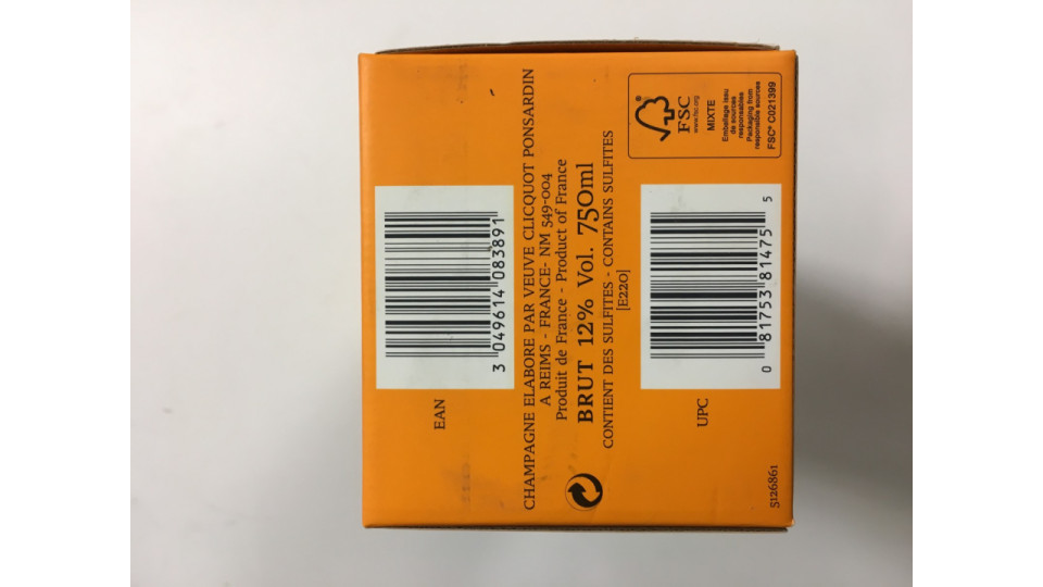 Champagne Veuve Clicquot Brut cl. 75