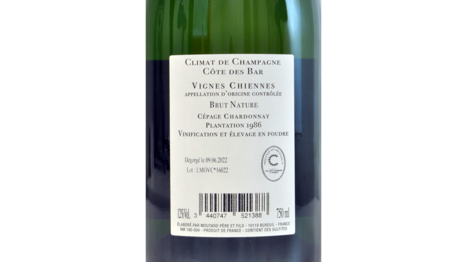 Moutard champagne vignes chienne cl.75