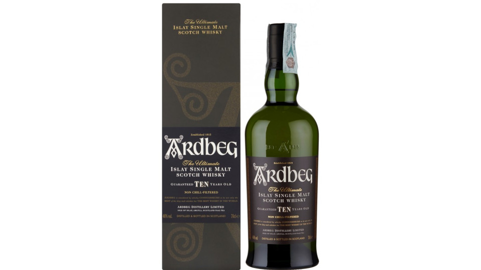 Whisky Ardbeg 10 Years Old 70 cl. Astuccio