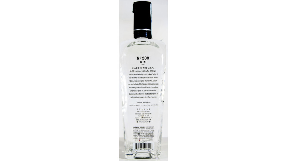Gin n.209 cl .100 46°