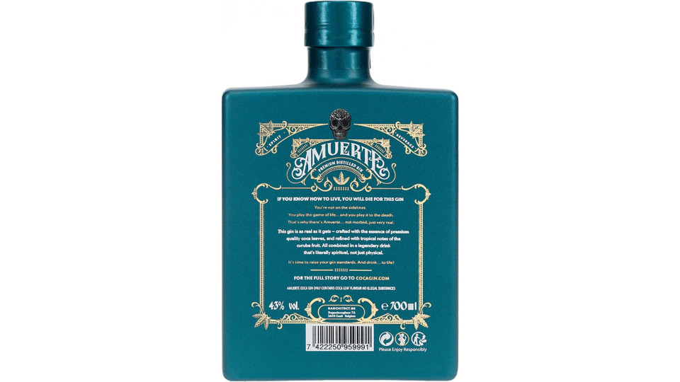 Amuerte coca gin leaf green cl.70 43°