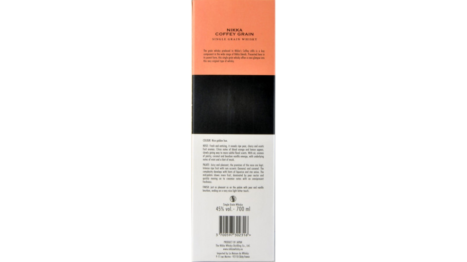 Nikka coffey grain malt whisky cl.70 45°