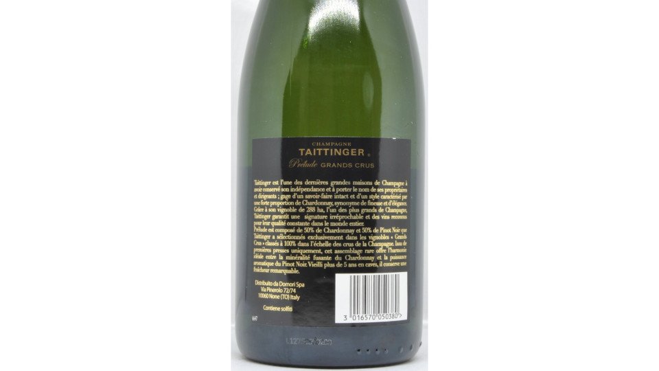 Taittinger champagne prelude grands crus cl.75