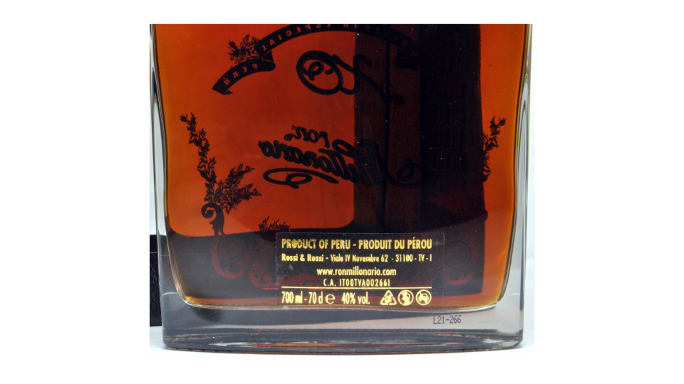 Millonario rum xo cl.70 40°