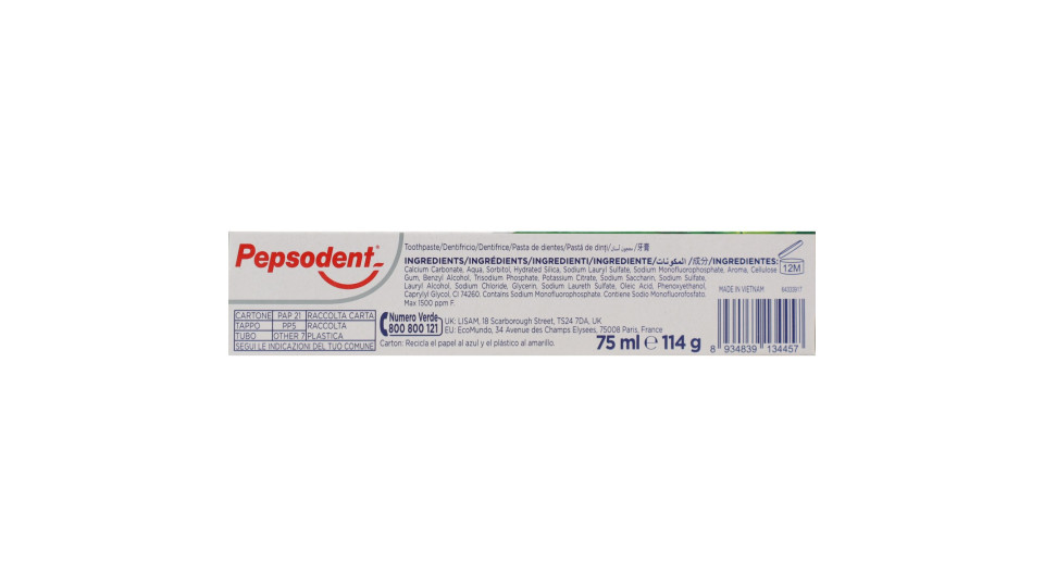 Pepsodent dentifricio active fresh ml75