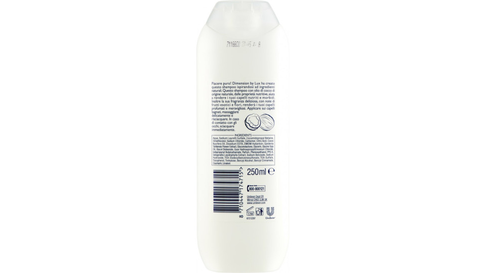 Dimension by Lux Shampoo Tutti i Tipi di Capelli Effetto...