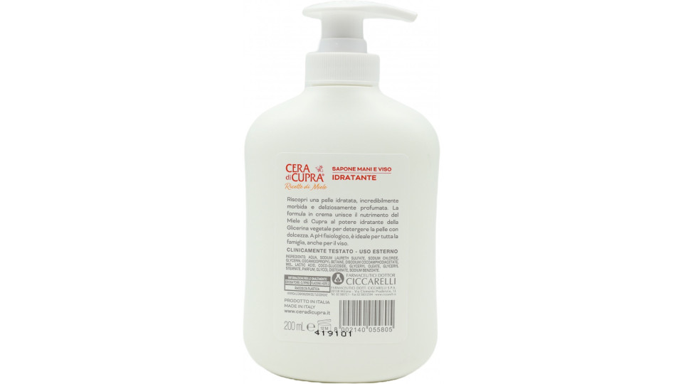 Cupra sapone liquido idratante ml.200