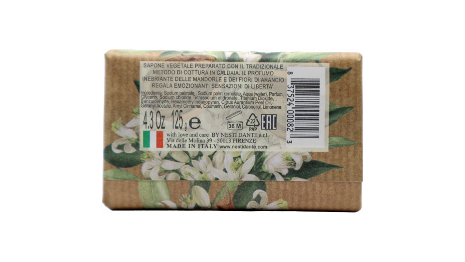 Nesti sapone marsiglia mandorla e fior d'arancio gr.125