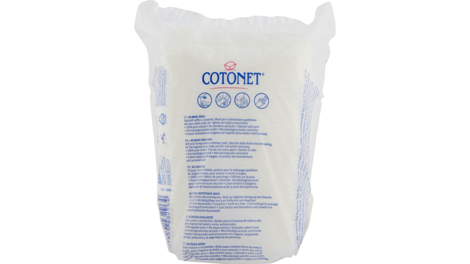 Cotonet dischetti maxi ovali x40
