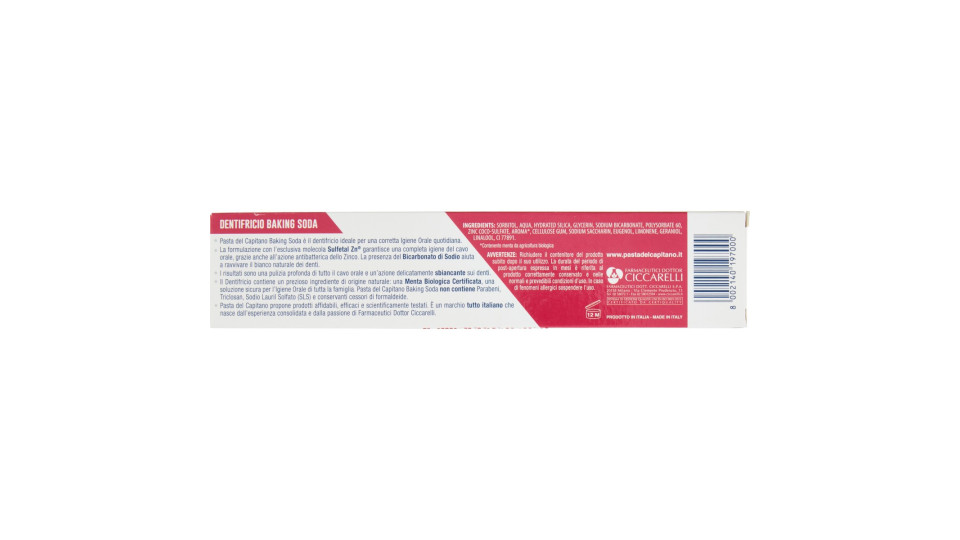 Pasta del Capitano Baking Soda 100 ML