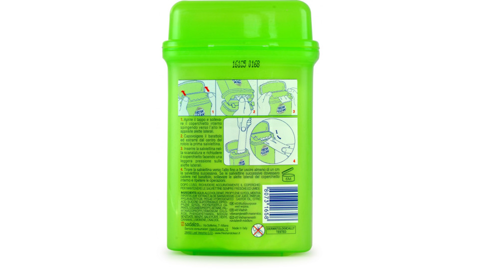 Fresh&Clean salviette green mint x40