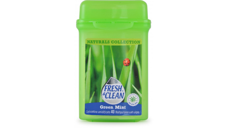 Fresh&Clean salviette green mint x40