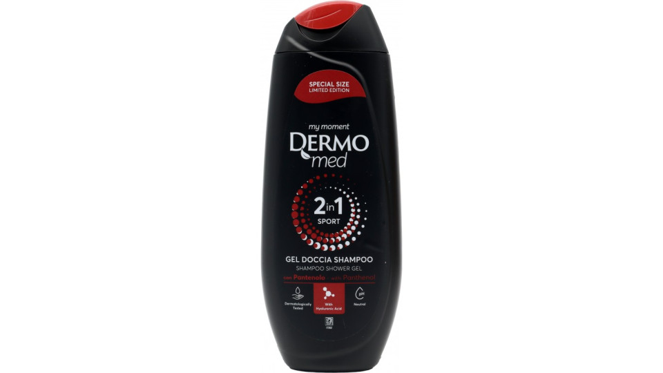 Dermomed 2in1 doccia shampo sport ml.250