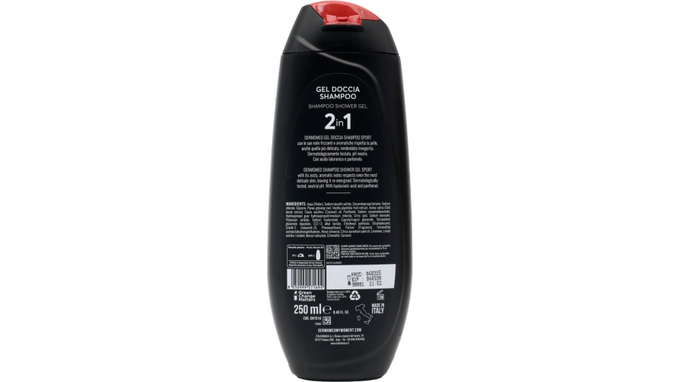 Dermomed 2in1 doccia shampo sport ml.250